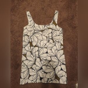 Banana Republic Linen Scoop-Neck Shift Dress, Sz XS